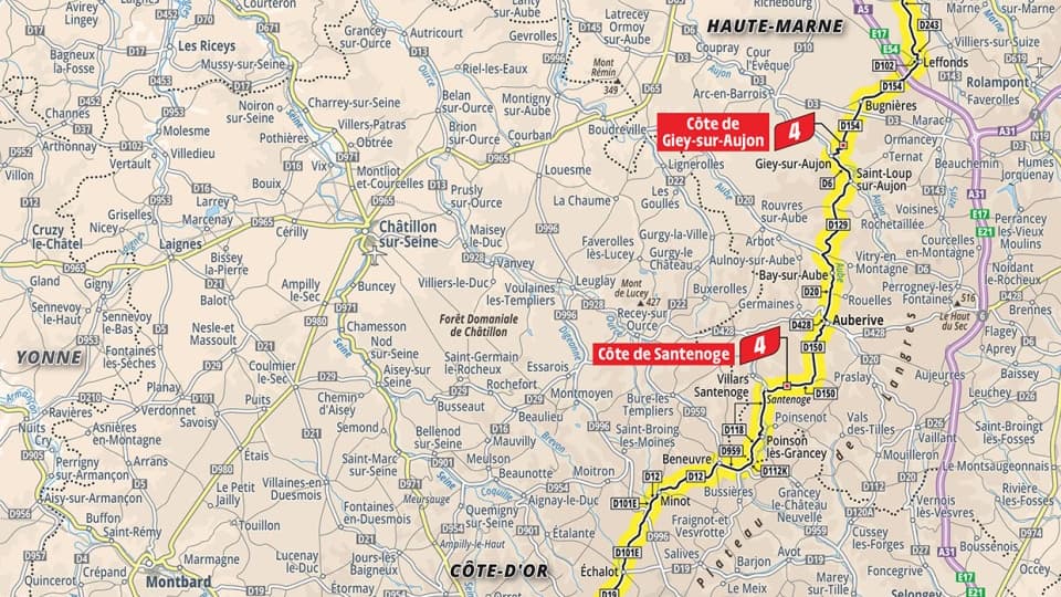 Parcours de la 8e étape du Tour de France 2024 Parcours de la 8e étape du Tour de France 2024