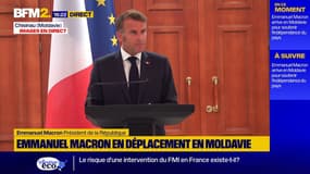 Soutenant l'adhésion de la Moldavie à l'UE, Emmanuel Macron dénonce "la propagande du Kremlin"