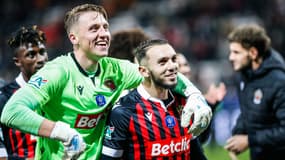 La joie des Niçois contre l'OM, le 9 février 2022, en Coupe de France.