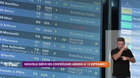 Une nouvelle grève des contrôleurs aériens prévue le 18 septembre après avoir invoqué "un échec du dialogue social"