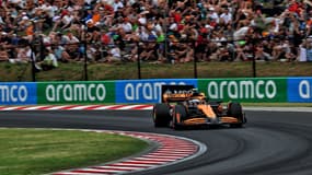 Lando Norris (McLaren) lors du GP de Hongrie, au nord-est de Budapest le 20 juillet 2024