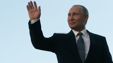 Vladimir Poutine lors de son investiture, le 7 mai 2018 au Kremlin à Moscou (Russie)