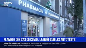 Face à une flambée des cas de Covid-19, des pharmacies sont en rupture de stock d'autotests