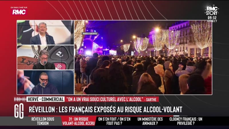 Alcoolémie/Nouvel An : "On a, en France, un problème culturel avec l'alcool", estime Hervé