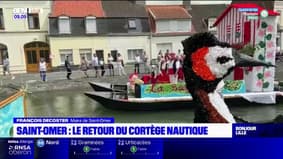 Pas-de-Calais: le retour du cortège nautique à Saint-Omer