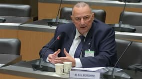 Eric Borghini à l'Assemblée nationale, à Paris le 265 novembre 2023