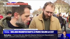 Réforme des retraites: "Je manifeste principalement pour mes parents" explique Julien dans le cortège parisien