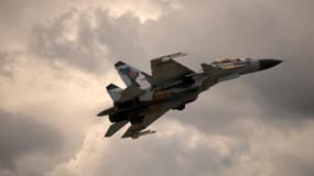 Un avion Su-30 lors d'une démonstration aérienne à Joukovski (Russie), le 20 août 2009 (photo d'illustration).