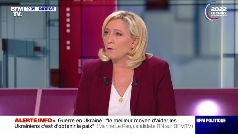 Marine Le Pen sur les crimes de guerre en Ukraine: 