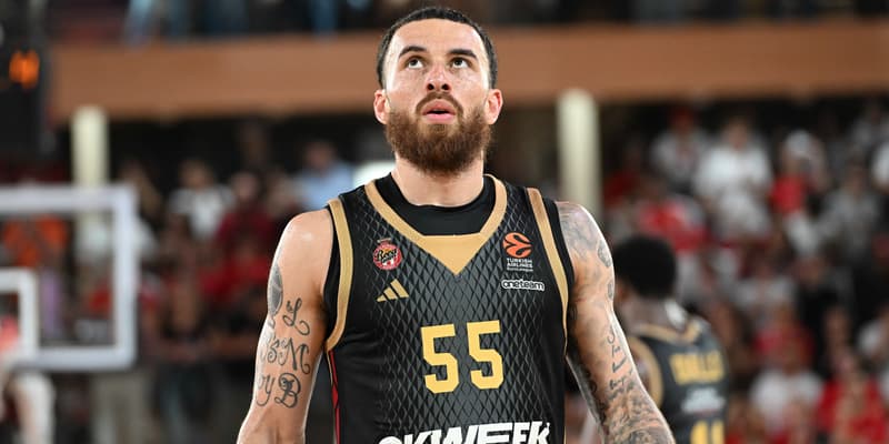 Mike James lors du match d'Euroligue entre Monaco et Fenerbahçe, le 08/05/2024