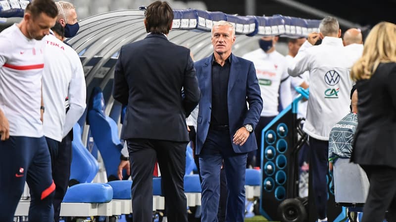Didier Deschamps lors de France-Croatie, le 8 septembre 2020
