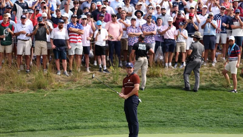 Rory McIlroy lors de la Ryder Cup, le 27 septembre 2025. 