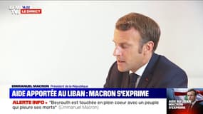 Emmanuel Macron: "Beyrouth est touchée en plein cœur, avec un peuple qui pleure ses morts"