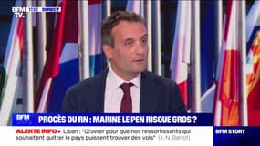 Pour Florian Philippot (président des "Patriotes"), le procès du RN "pourrait au moins avoir l'intérêt de clarifier ce qu'est un assistant parlementaire"