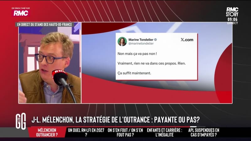 "On est sur une radicalisation de Jean-Luc Mélenchon." juge Antoine Diers