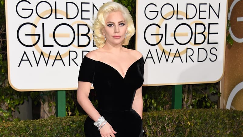 Lady Gaga aux Golden Globes en janvier 2016