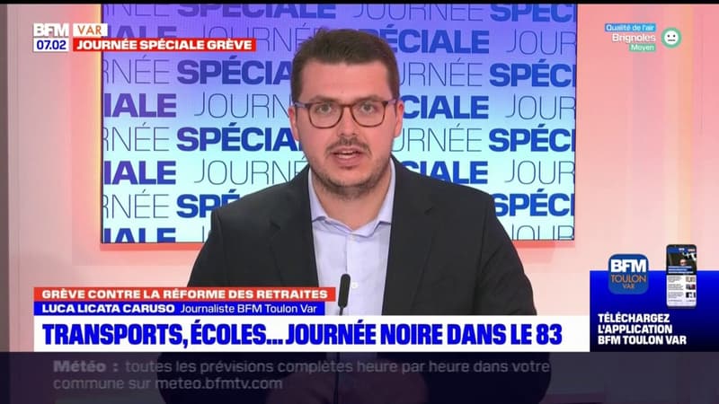 Grève du 7 mars: une journée noire dans le Var