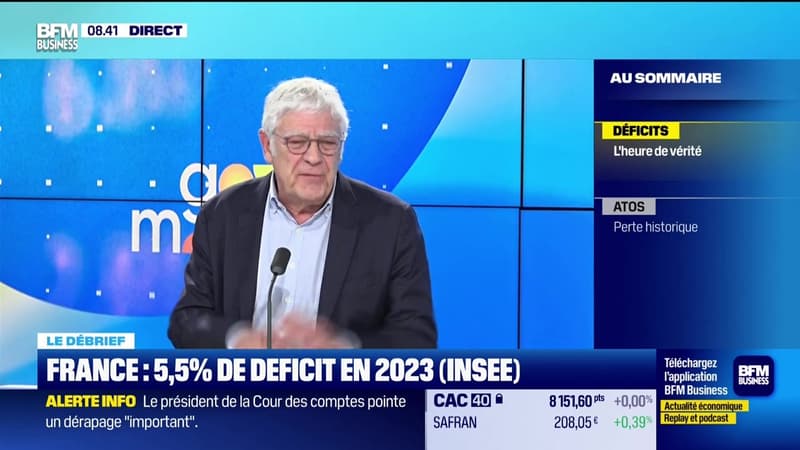 Le débrief de la matinale : France, 5,5% de déficit en 2023 (Insee) - 26/03
