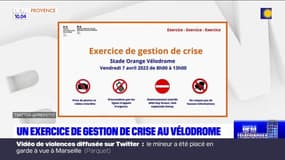 Un exercice de gestion de risques au Vélodrome ce vendredi matin