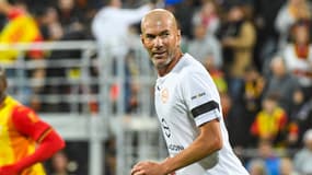 Zinedine Zidane lors du match des Légendes à Lens, le 31 octobre 2023