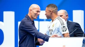 Zinedine Zidane et Kylian Mbappé au Real Madrid, le 16 juillet 2024