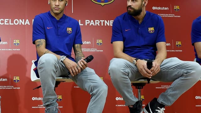 Neymar et Gérard Piqué 