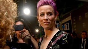 Megan Rapinoe sur le tapis rouge de la cérémonie The Best, à Milan le 23 septembre 2019