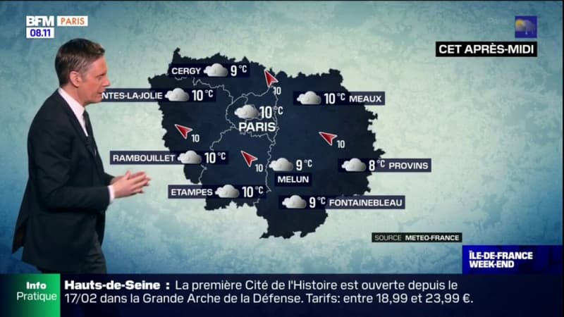 Météo Paris-Île-de-France: un ciel chargé de nuages ce samedi, 5°C à Paris, 6°C à Meaux