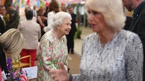 La reine Elizabeth II et sa bru, Camilla Parker-Bowles en juin 2021. 