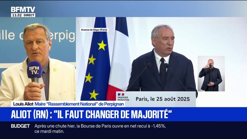 Vote de confiance: pour Louis Aliot (RN), il n'y a que le départ de François Bayrou 