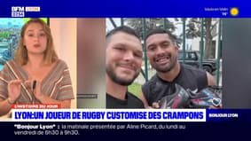 L'histoire du jour: à Lyon, un joueur de rugby customise des crampons