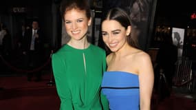 Rose Leslie et Emilia Clarke en 2013