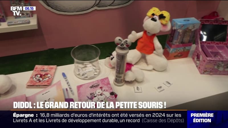 Feuilles parfumées, peluches... Après 15 ans d'absence, la petite souris Diddl fait son grand retour