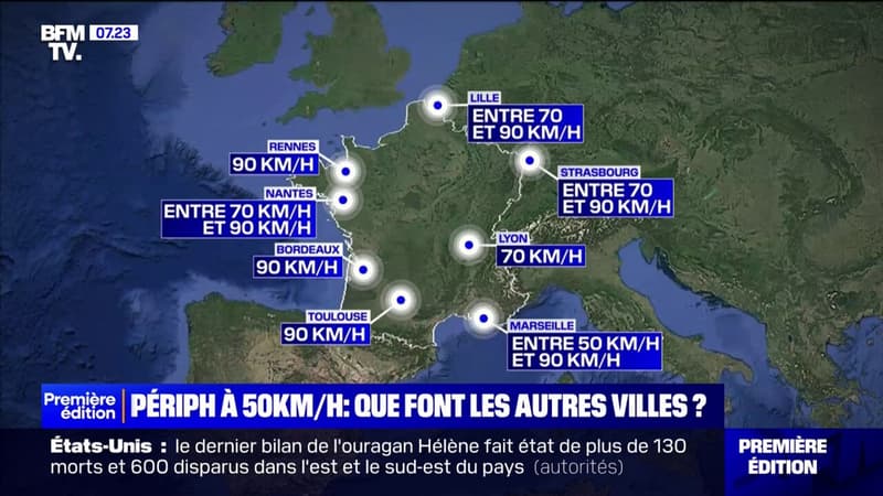 Bordeaux, Marseille, Lyon... Quelles sont les limitations de vitesse sur les périphériques et rocades des autres villes françaises?