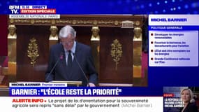 Services publics: “L’école, voilà qui restera la priorité”, indique Michel Barnier, qui dresse sa politique en matière d’éducation