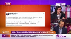 "Nous n'avons pas envie de voir notre pays géré par ces gens-là" : Sébastien Chenu confirme que le RN "censurera un gouvernement" NFP avec LFI dedans