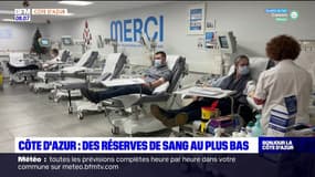Côte d'Azur: les réserves de sang au plus bas