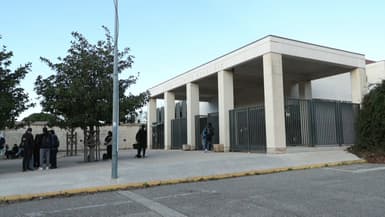 L'entrée du lycée Maurice-Genevoix à Marignane (Bouches-du-Rhône), en janvier 2026.