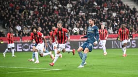 Adrien Rabiot lors du match Nice-OM (2-0, L1), le 26 janvier 2025