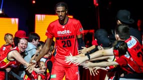 Alexandre Sarr avec les Wildcast de Perth, dans le championnat australien, le 08/03/2024