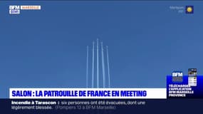 Salon-de-Provence: la patrouille de France en parade