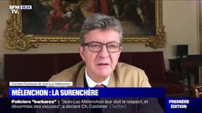 "Des mots volés." Jean-Luc Mélenchon s'explique dans une vidéo après avoir qualifié les policiers de "barbares"