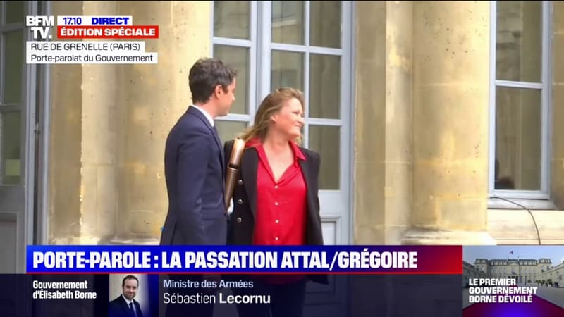 Passation imminente entre Gabriel Attal et Olivia Grégoire qui devient porte-parole du gouvernement