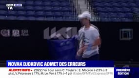 Covid/Open d'Australie: Novak Djokovic admet une "erreur humaine"