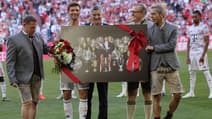Thomas Müller avant son dernier match à domicile avec le Bayern Munich, à l'Allianz Arena le 10 mai 2025