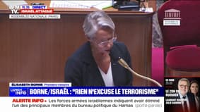 Élisabeth Borne: "Israël a le droit de se défendre face au terrorisme"