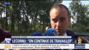 "On continue de travailler" déclare Sébastien Lecornu