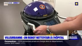 Coronavirus: pour limiter les risques de contamination, l'hôpital de Villeurbanne s'est doté d'un robot qui assure un nettoyage complémentaire des chambres des malades