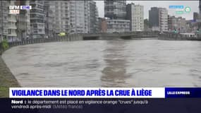 Vigilance dans le Nord après la crue à Liège