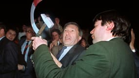 André Lajoinie le 21 avril 1988 à Lille 